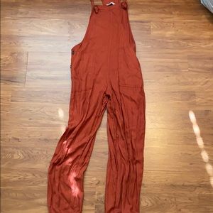Burnt orange Hollister jumpsuit